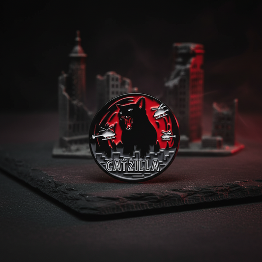 Catzilla Cat Pin