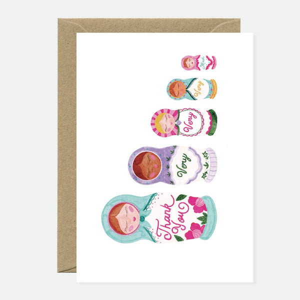 Thank you dolls - Greeting card