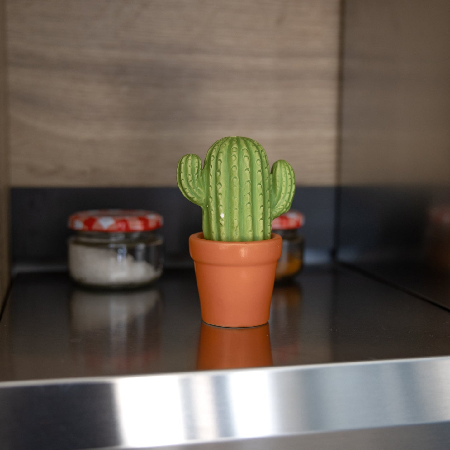 "Cactus" salt and pepper shakers