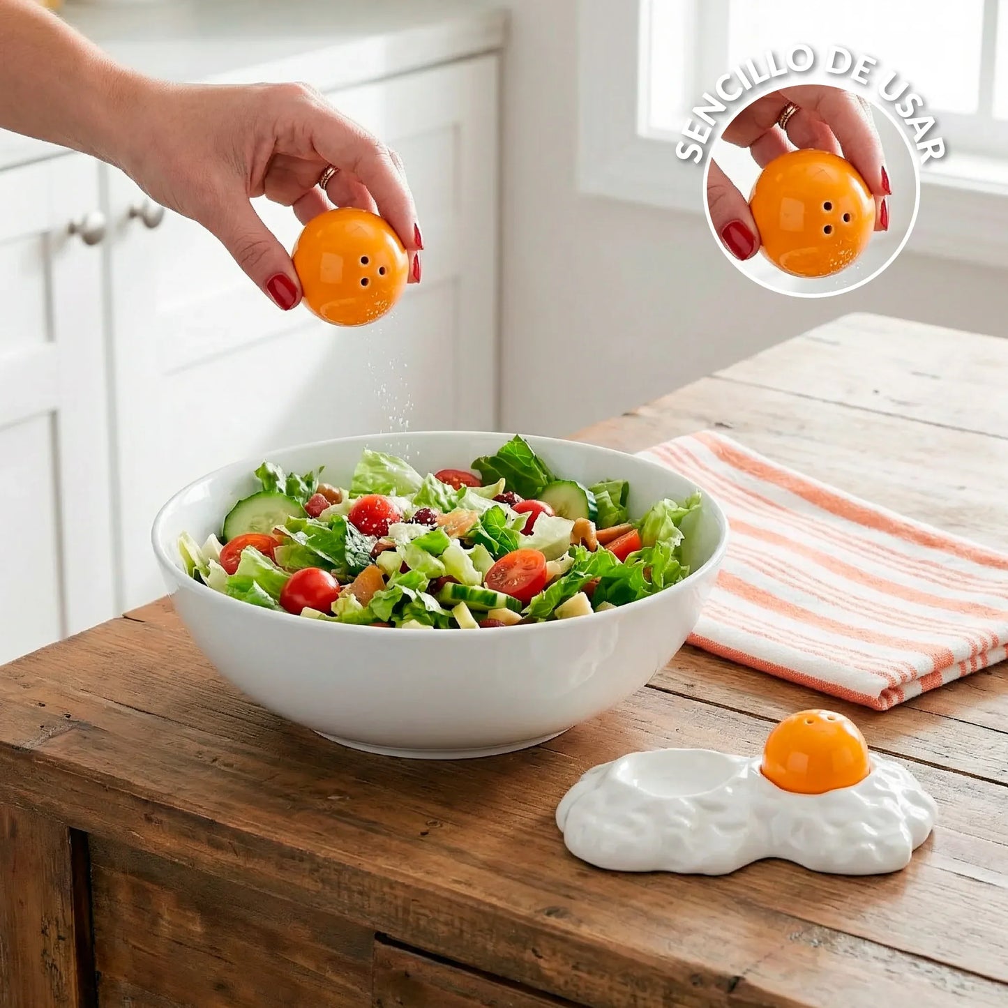 Egg salt and pepper shakers