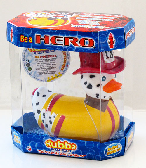 Dalmatian duck firefighter