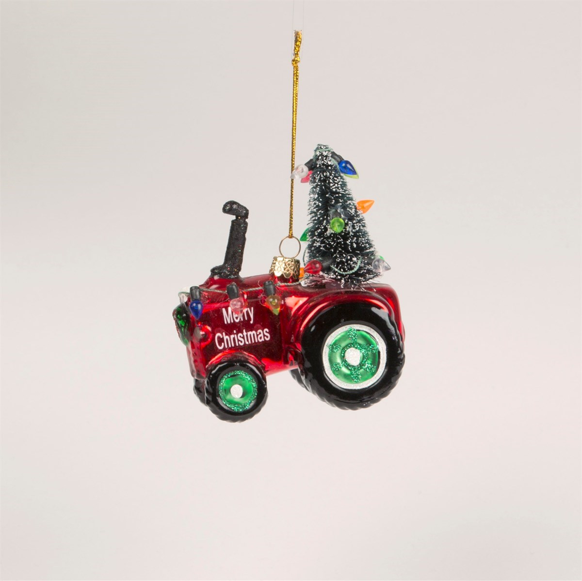 Festive Tractor Christmas Bauble