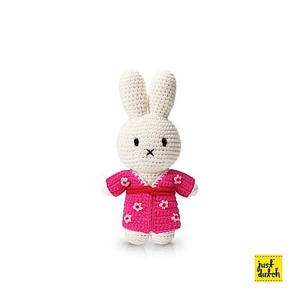 Peluche en Crochet Lapin Miffy - Robe Multicolore