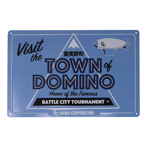 Plaque métal Yu-Gi-Oh! - Ville Domino