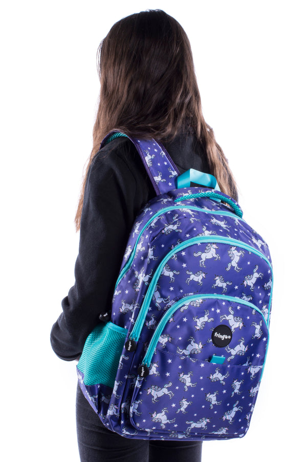 Multi-Compartment Backpack - Unicorn Sky