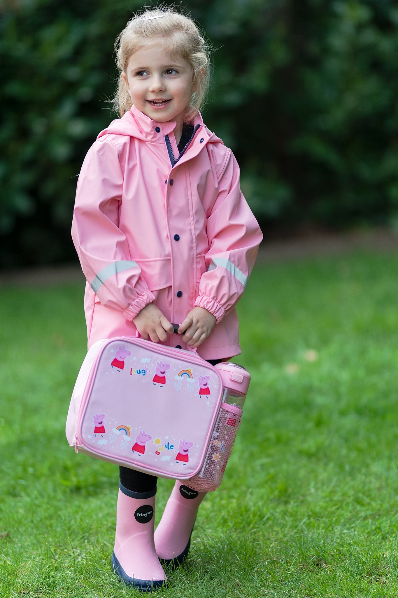 Personalized Kids Raincoat - Pink