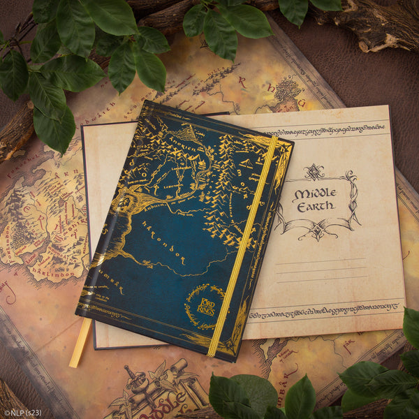 Middle-earth notebook with included map