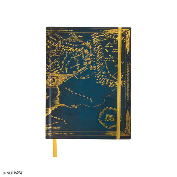 Middle-earth notebook with included map