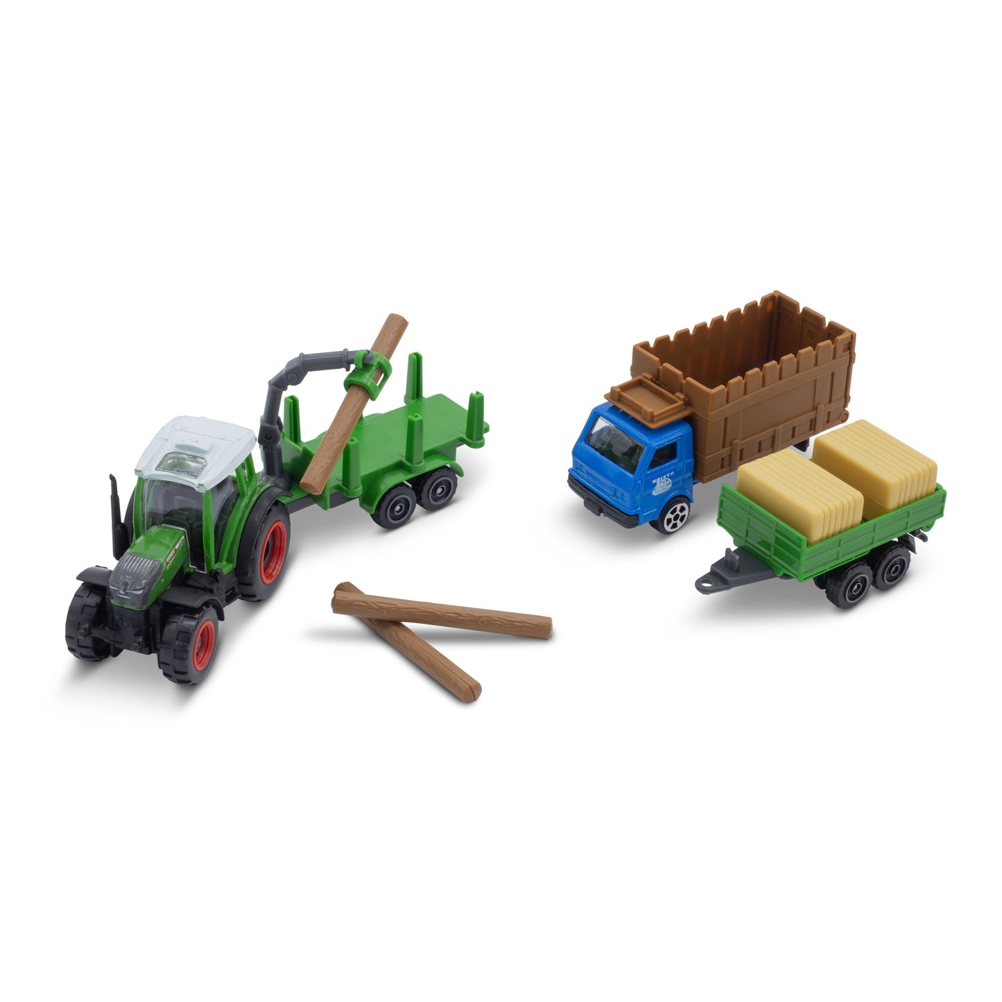 MINI WORKING MACHINES - PACK OF 4 FENDT TRACTORS