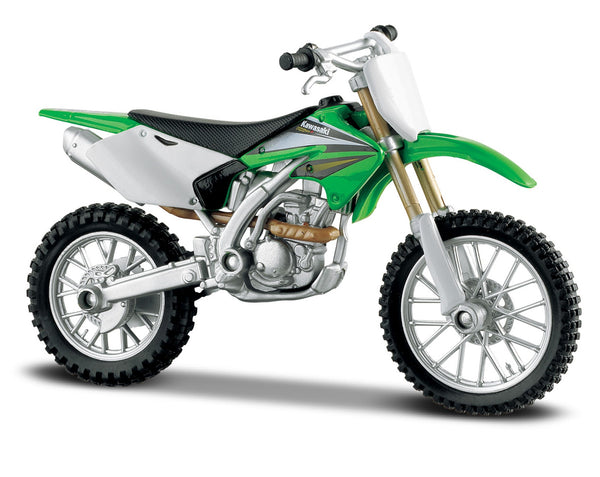 1:18 KAWASAKI KX250F MOTORCYCLE - 18-PIECE DISPLAY