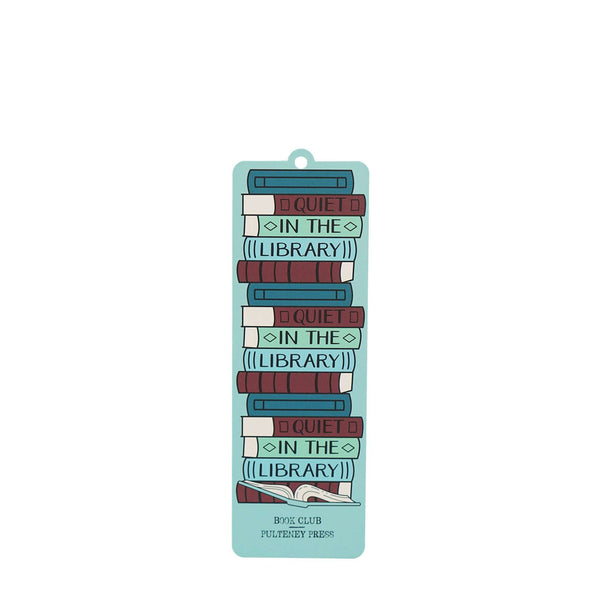 Marque-page avec breloque et pompon Quiet in the Library