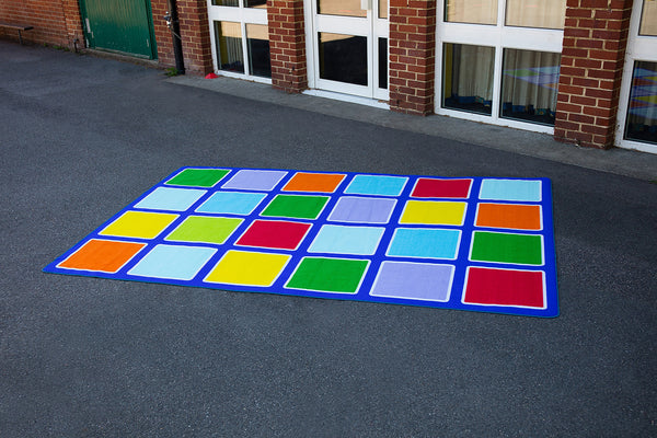Rainbow™ Rectangle Outdoor Placement Mat 3x2m