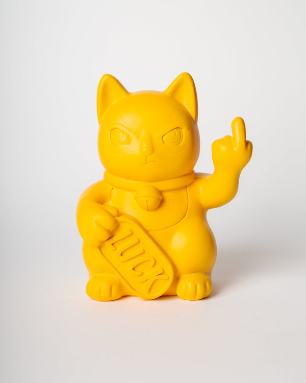 Chat Chanceux « Fuck » Jaune