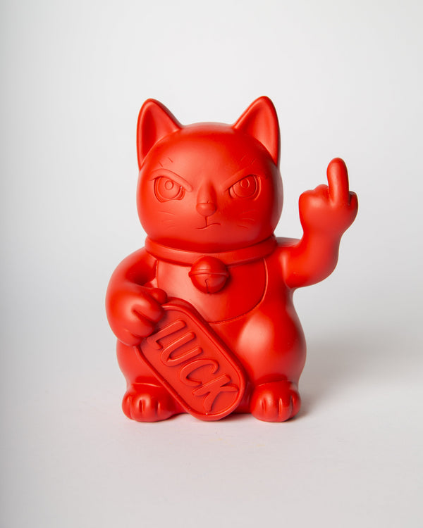 Chat Chanceux « Fuck » Rouge
