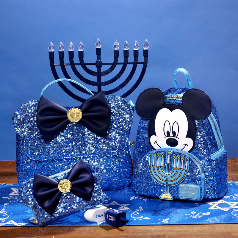 Minnie Mouse Coin Purse - Hanukkah Menorah