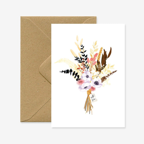 Modern Bouquet - Greeting Card