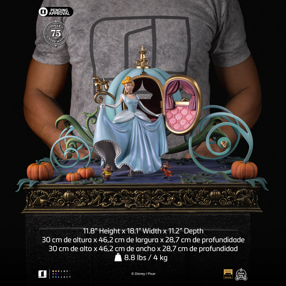 Pre-Order - Cinderella Deluxe Statue (75th Year Anniversary Version) - Disney Classics - Art Scale 1/10 - Iron Studios