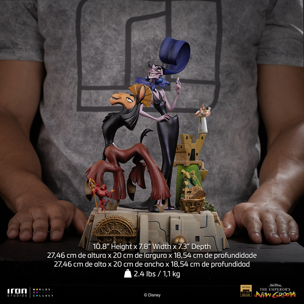 Pre-Order - Kuzco and Yzma Statue - The Emperor's New Groove - Deluxe Art Scale 1/10 - Iron Studios