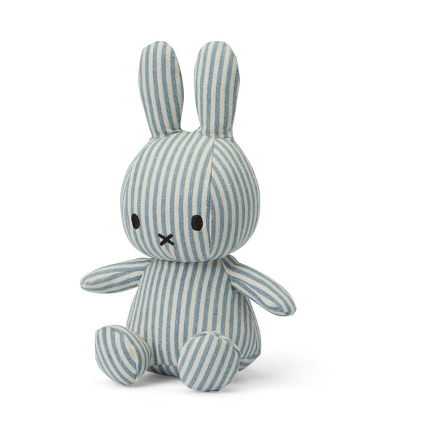 Miffy Denim Stripe Bunny Plush