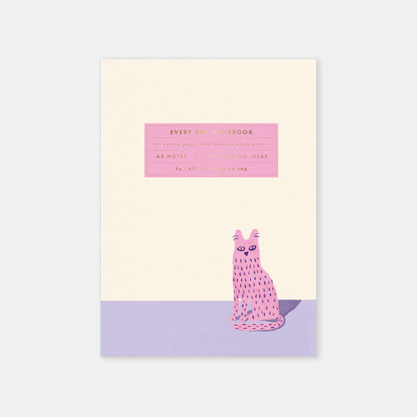 Lonely Cat - A5 Notebook