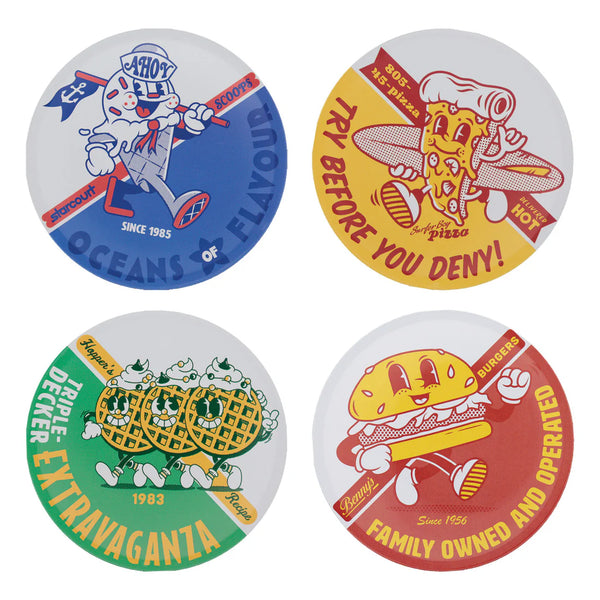 stranger things set of 4 coasters fanattik