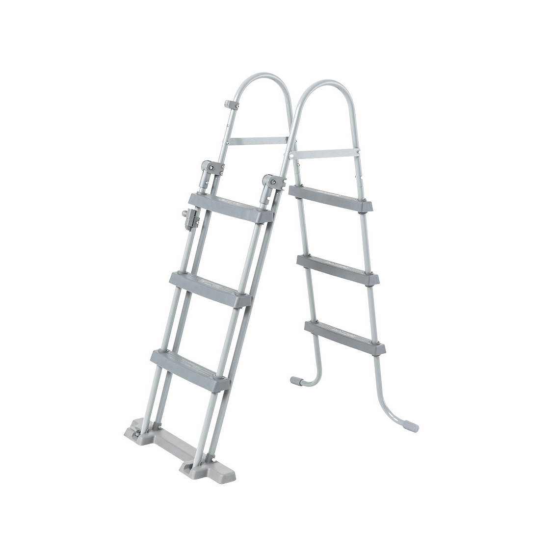 Pool Stairs Plastic - Grey - 107 cm