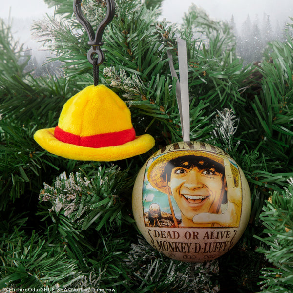 Christmas Capsule Keychain Plush Straw Hat