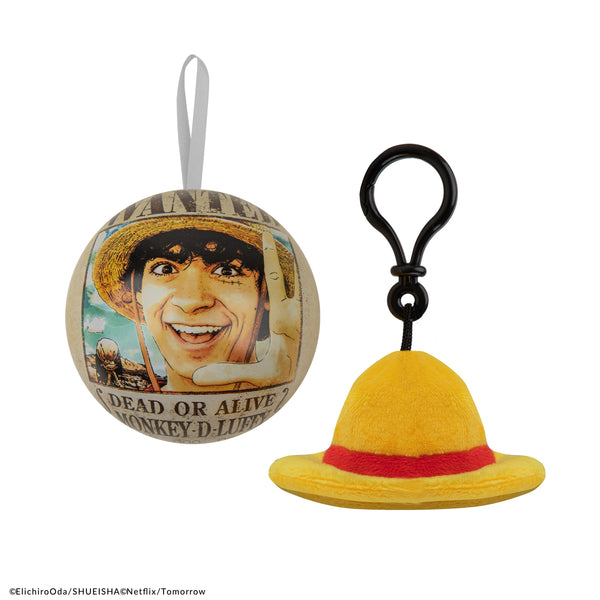 Christmas Capsule Keychain Plush Straw Hat