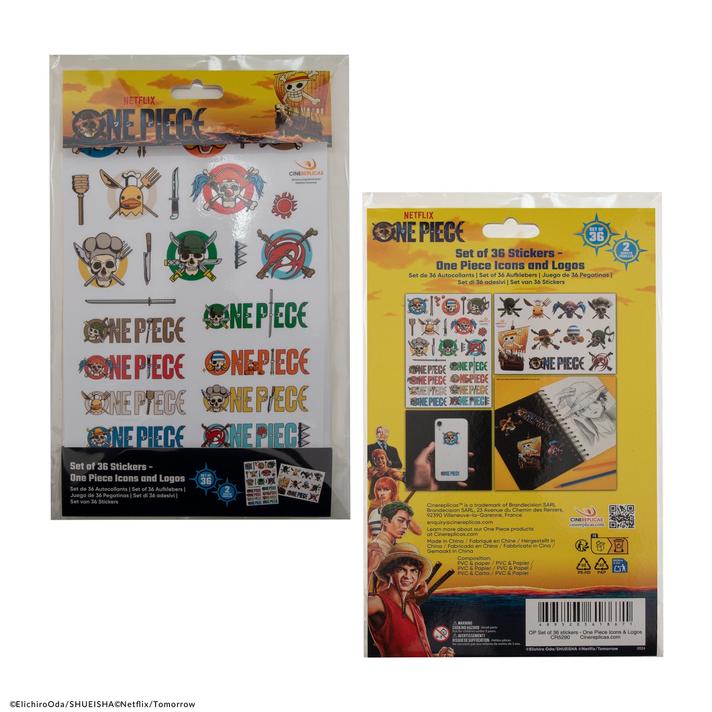 One Piece Symbols and Logos Stickers