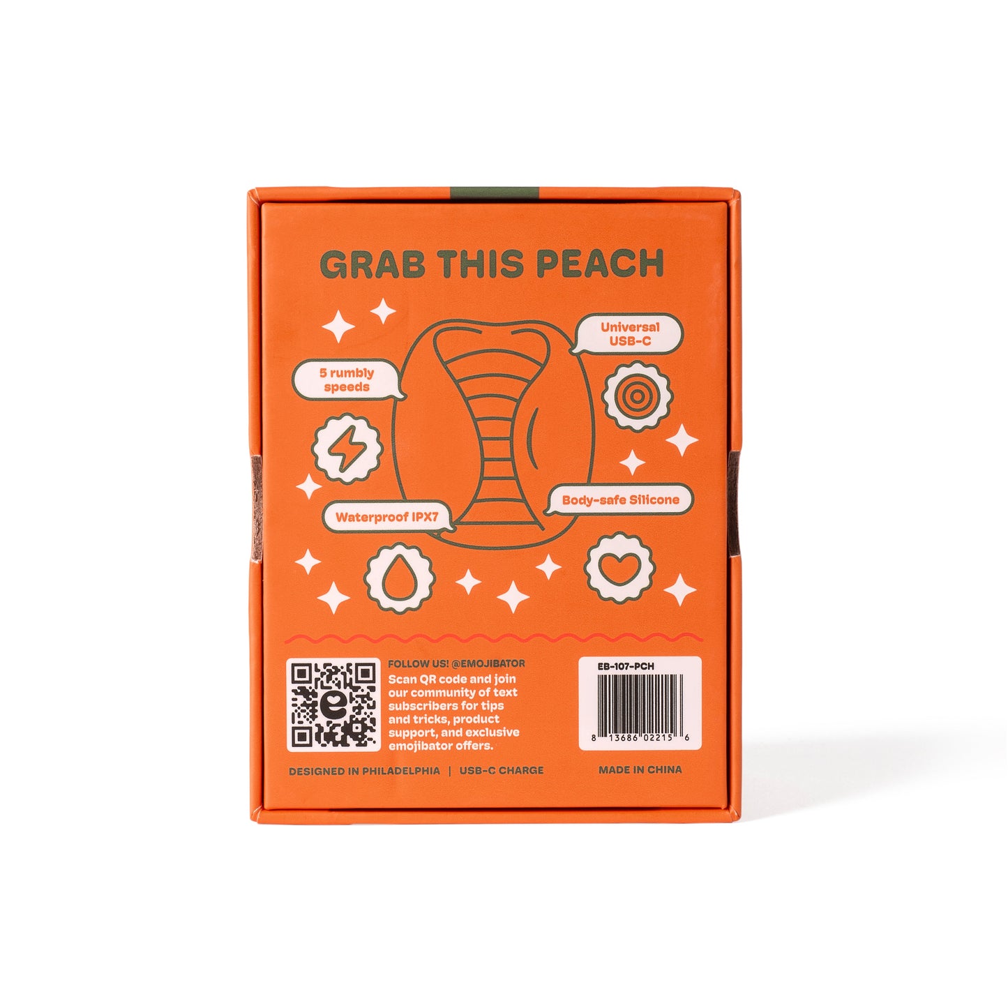 Peach Vibrating Stroker
