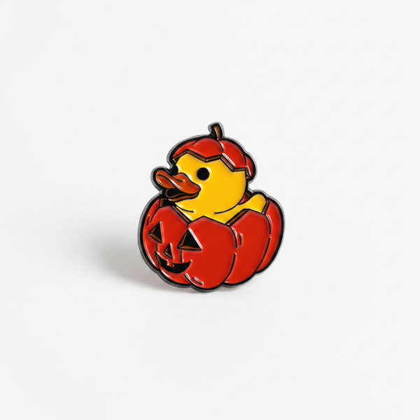 Photo produit - Pin’s Canard Jaune Citrouille