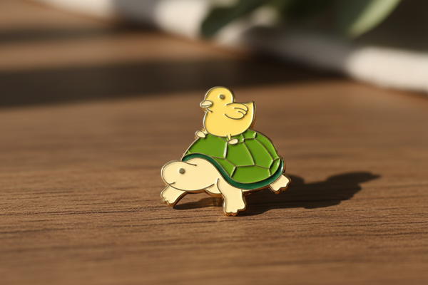 Duck and Turtle Pin