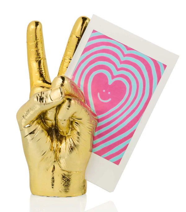 Porte Photo Magnétique Main Peace - Doré Bitten – Objet déco original