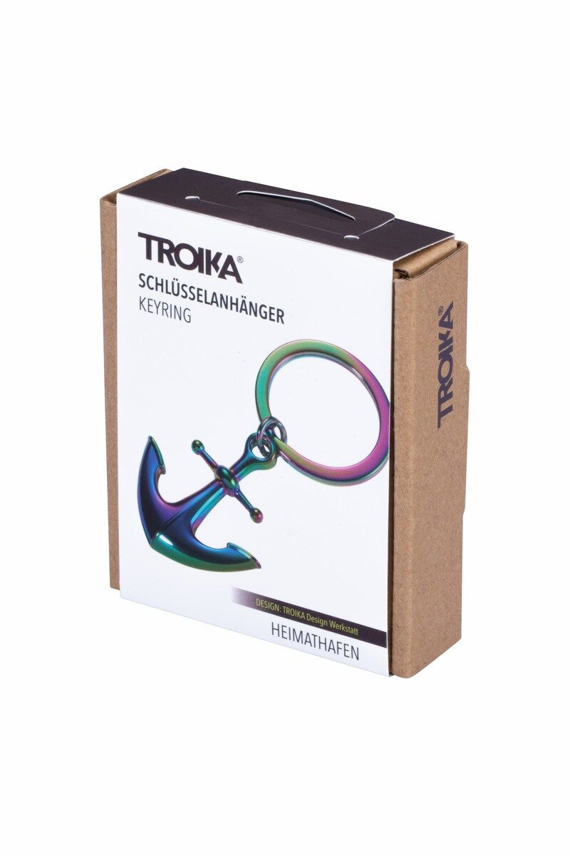 Anodized Anchor Key Ring