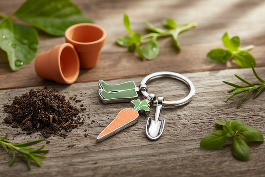 GARDEN LOVE vegetable key ring