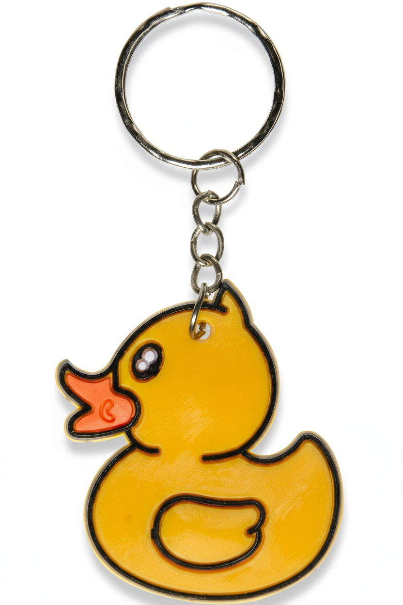 Yellow Duck Key Ring