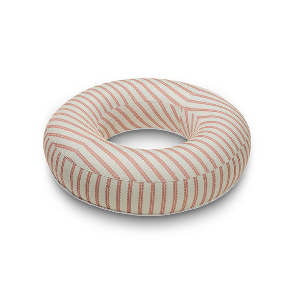 Premium Swim Ring - Red/Beige - Saint Tropez - Ø 120 cm