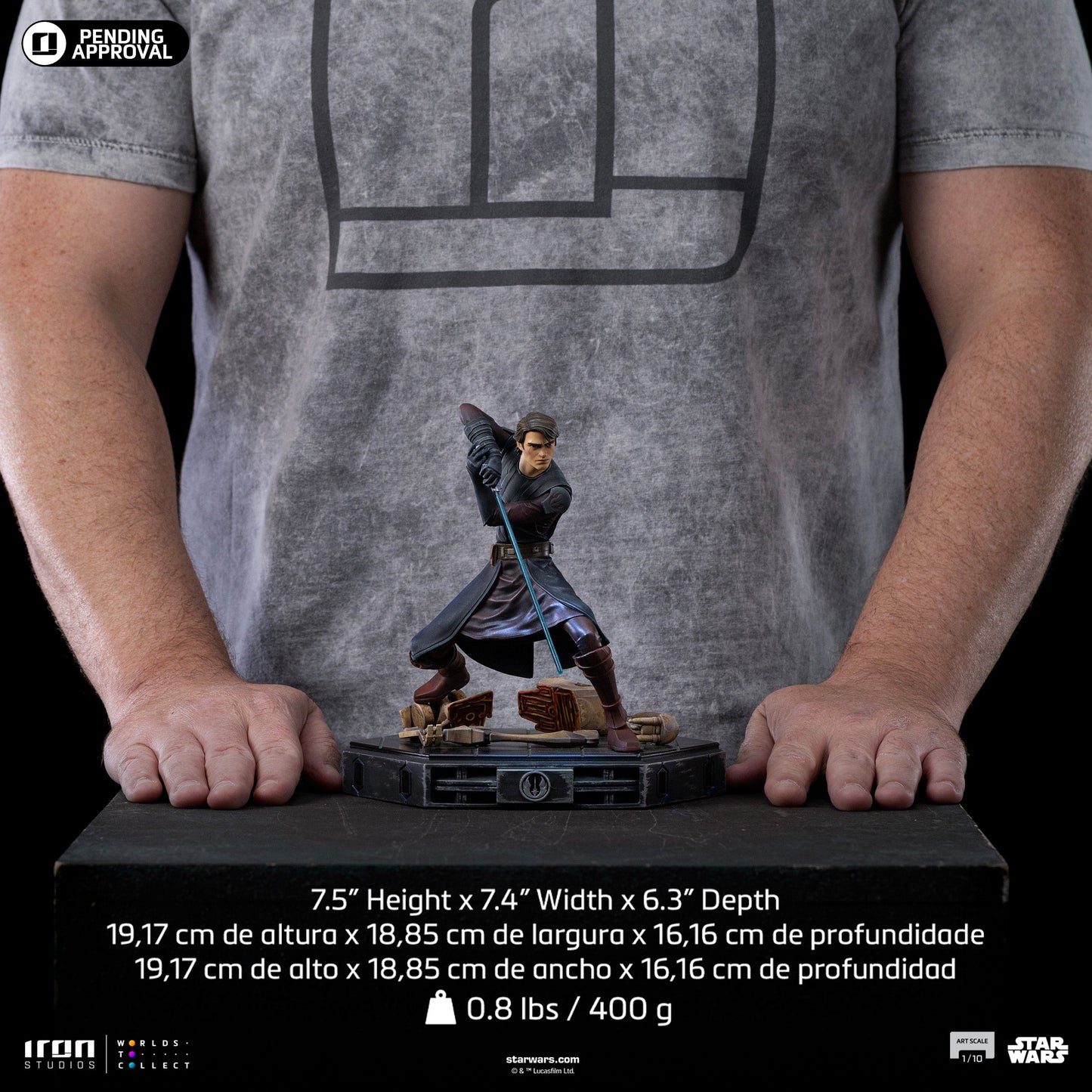 Anakin Skywalker Statue - Star Wars: Clone Wars - Art Scale 1/10 - Iron Studios