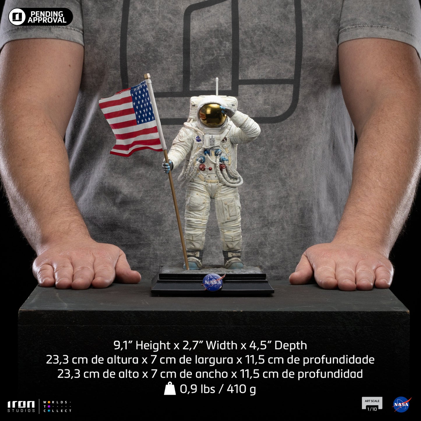 Apollo 11 Astronaut Statue - NASA - Art Scale 1/10 - Iron Studios