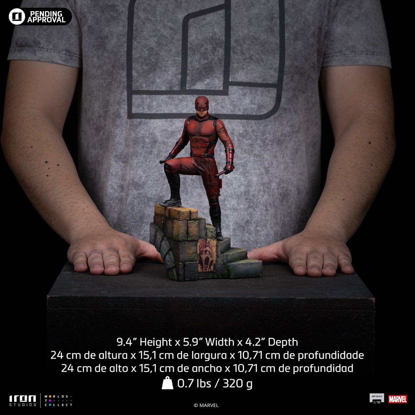 Daredevil Statue - Daredevil: Born Again - Art Scale 1/10 - Iron Studios