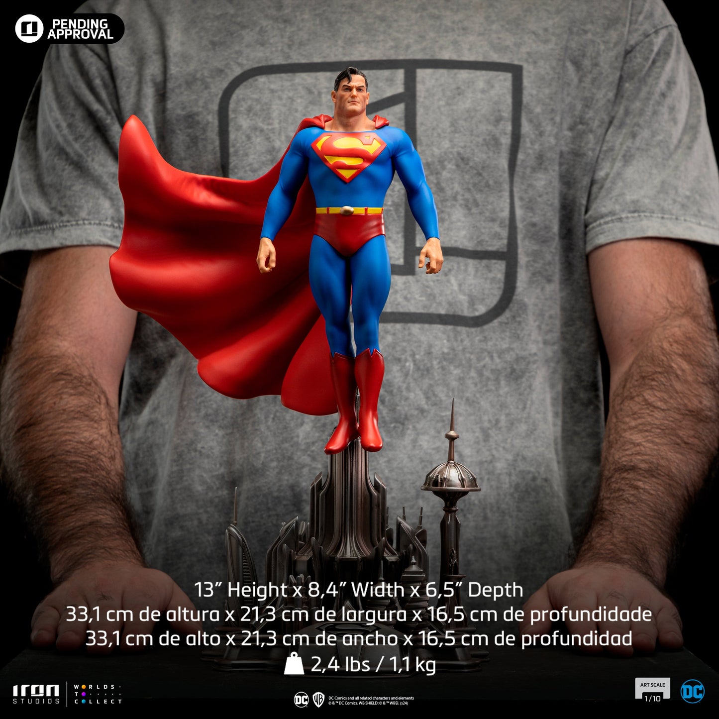 Superman Statue (2024 Event Exclusive) - DC Comics - Art Scale 1/10 - Iron Studios