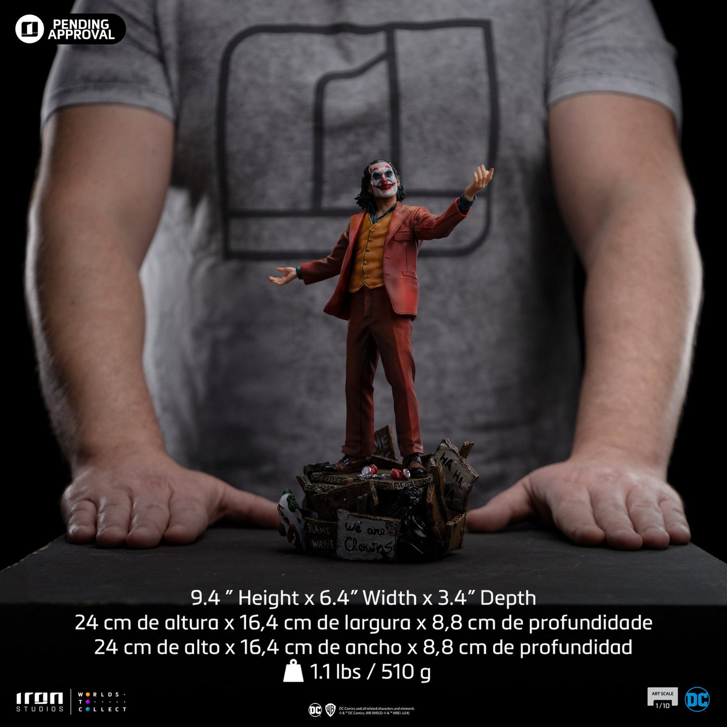 Joker (Arthur Fleck) Statue - Joker - Art Scale 1/10 - Iron Studios