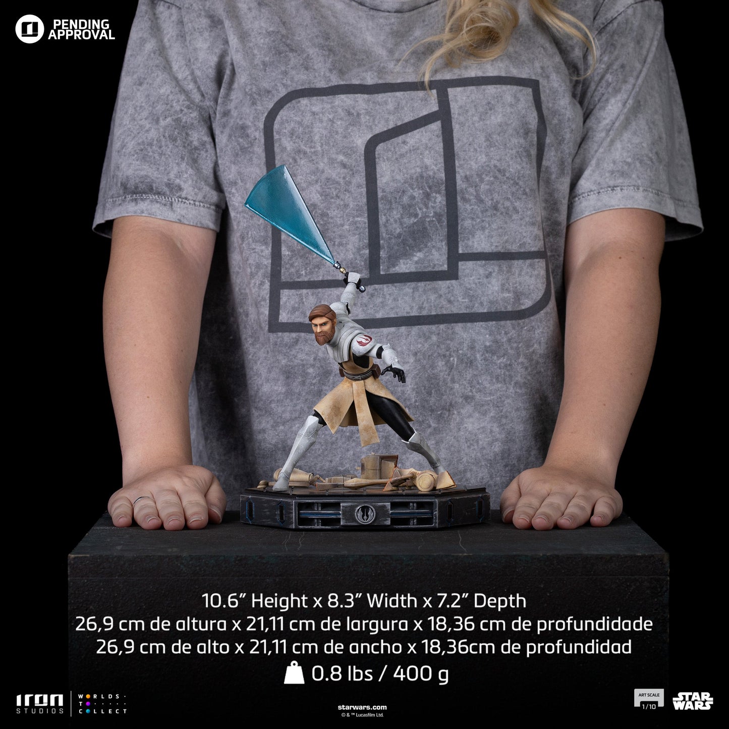 Obi-Wan Kenobi Statue – Star Wars: Clone Wars - Art Scale 1/10 - Iron Studios