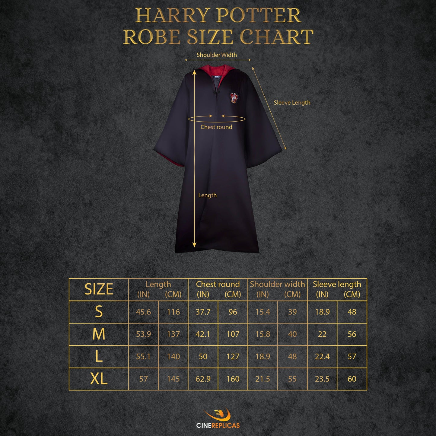 Adults' Deluxe Gryffindor Full Outfit