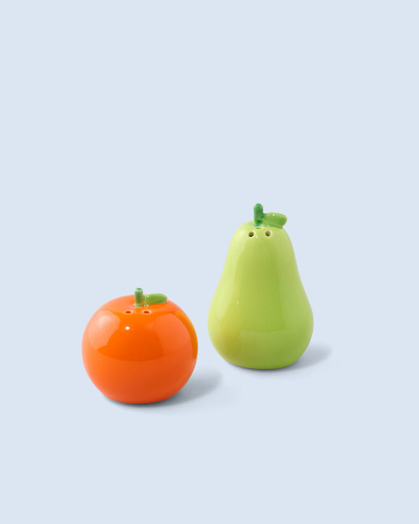 Salière et poivrière Orange Poire