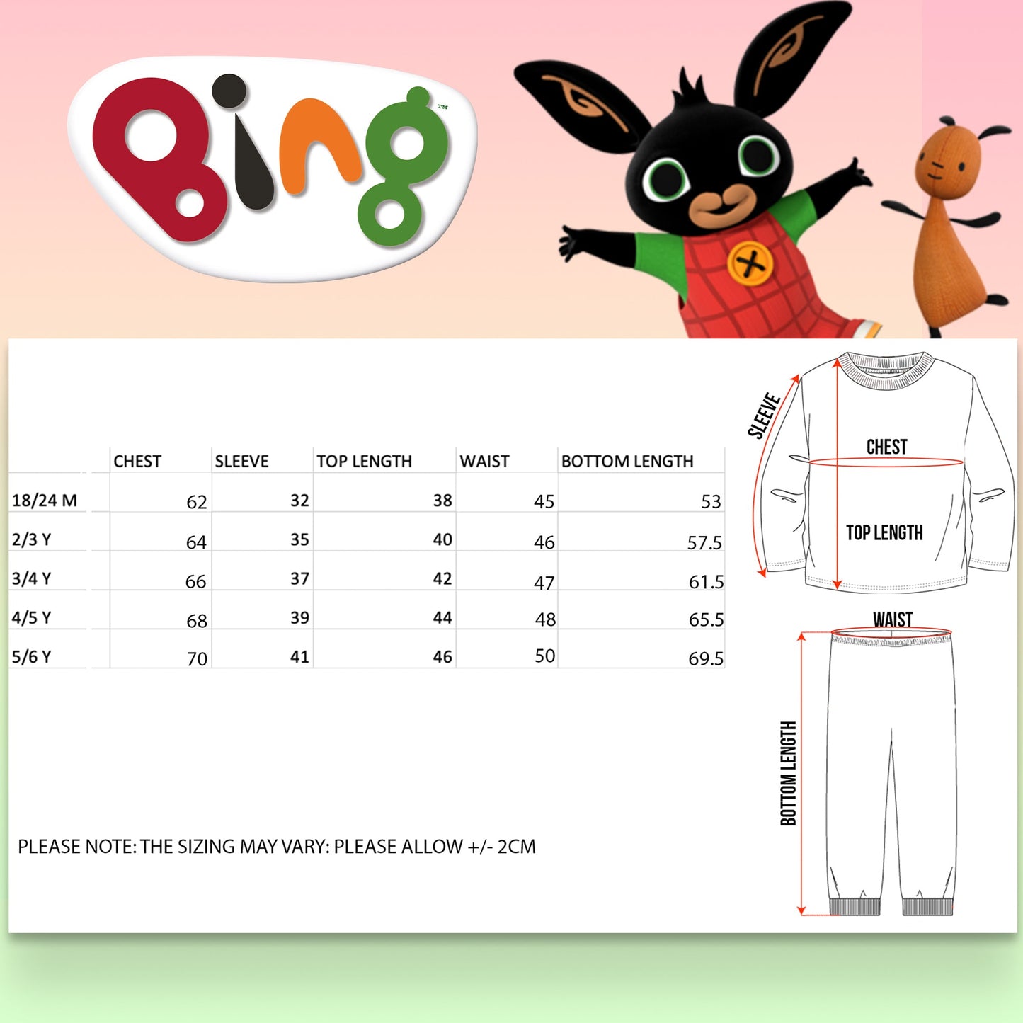 Bing Personalized Pajama for Kids