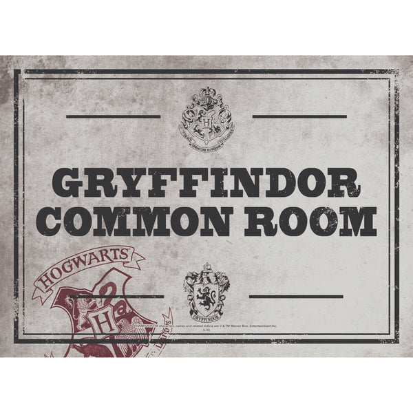 Harry Potter Common Room A5 Decorative Metal Plaque