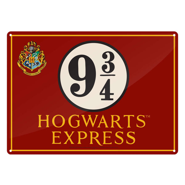 Plaque décorative en métal Harry Potter - Poudlard Express