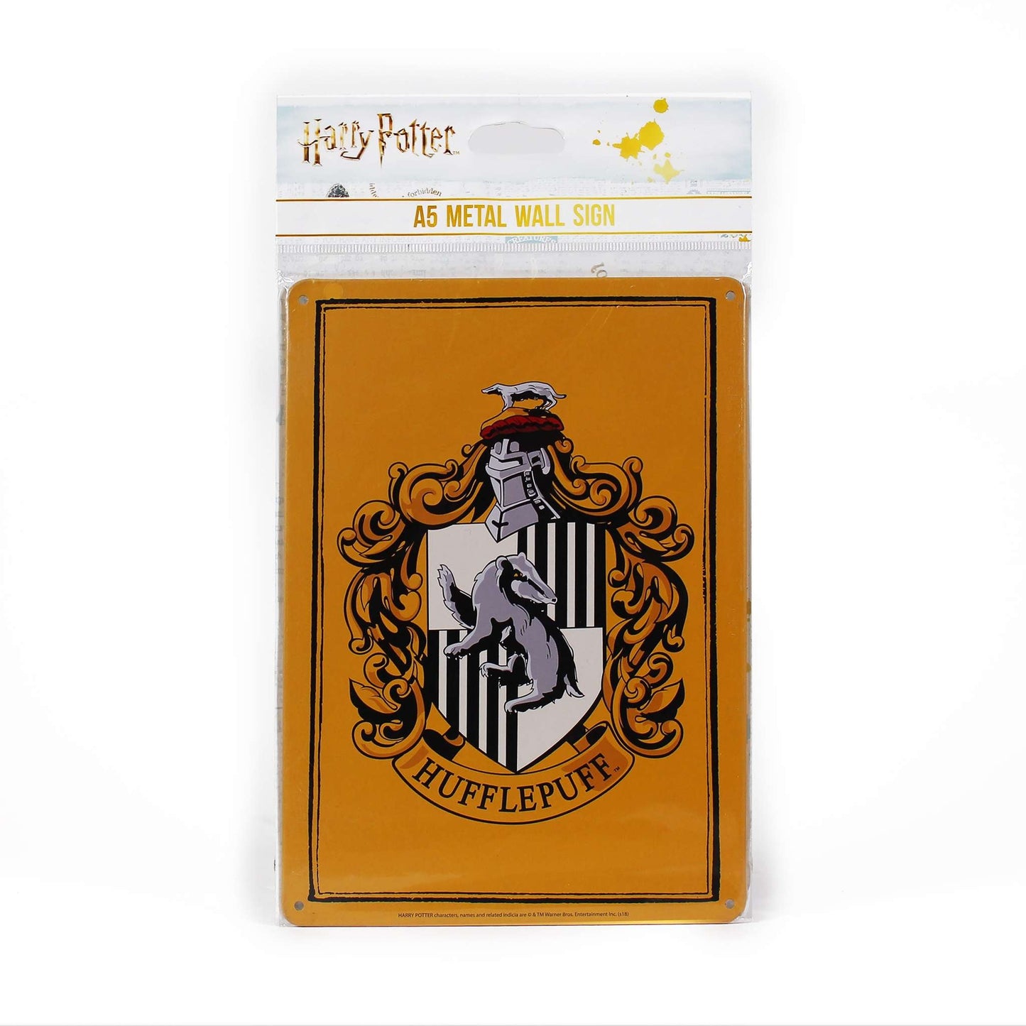 Harry Potter Hufflepuff A5 Decorative Metal Plaque