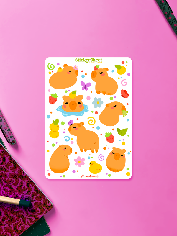 Capy moments | Stickersheet